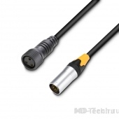 CAMEO DMX 5 AD IN IP65 Адаптерный DMX кабель для PAR прожекторов с классом защиты IP65 из XLR-5 пин на DMX IP65  – 1м.