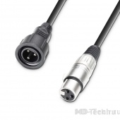 CAMEO DMX ADAPTER OUT Адаптерный DMX кабель для PAR прожекторов с классом защиты IP65 из DMX IP65 на XLR-3 пин – 1м.