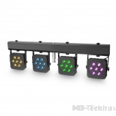 Cameo MULTI PAR 2 Компактная система с 4-мя светодиодными светильниками ( 4х 7 x 3Вт RGB) с транспортным чехлом