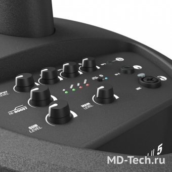 LD Systems MAUI 5 - ультра-портативная колонная акустическая система с микшером и Bluetooth.