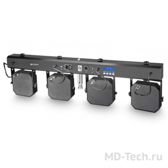 Cameo MULTI PAR 1 Компактная система с 4-мя светодиодными светильниками (4х 108 x 10 мм RGB) и транспортным чехлом